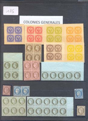 Une plaquette de TP Colonies françaises dont 6 blocs de 4 ty… - Photo 1