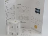 a picture of a brochure that has a dice on it