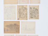 une image représentant un ensemble de dessins de personnes et d'animaux