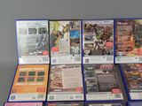 a lot of video games on display on the table