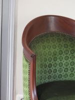 BERGERE en acajou et placage d'acajou à dossier gondole, rep… (photo 2)