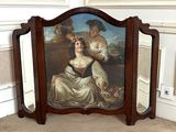 une photo d'un tableau représentant une femme assise sur une chaise