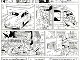 a page from a comic strip with a cartoon of a man and a woman in a car