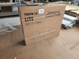 a cardboard box that is sitting on the floor