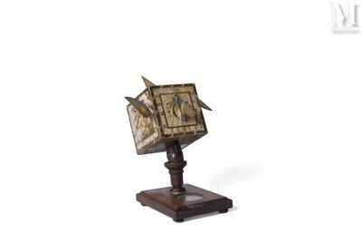 Cadran solaire polyédrique signé David BERINGER (1756-1821),…