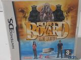 an image of a video game with a picture of a man and a woman standing in front of a boat