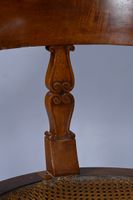 Fauteuil de bureau en acajou et placage d’acajou sculpté et … (photo 3)