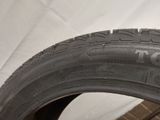 the tire of a car is shown on a white background