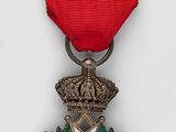 an image of a red ribbon with a star on it