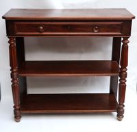 Console-desserte rectangulaire en bois teinté façon acajou o…