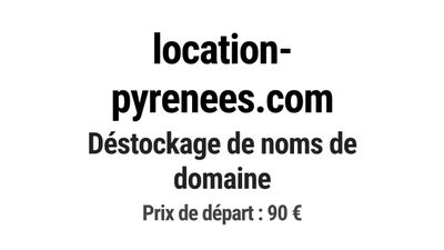 Nom de domaine location-pyrenees.
