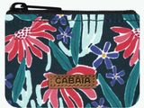 a close up of a small purse with flowers on it