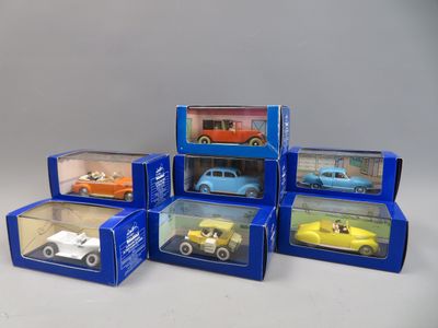 Editions Atlas, en voiture Tintin. Ensemble de 7 véhicules : - Photo 1