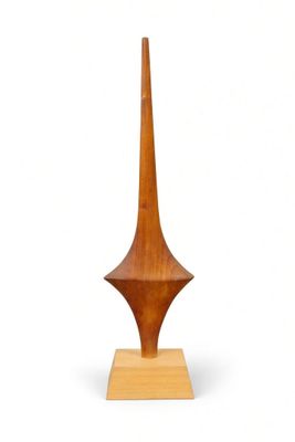 an image of a wooden sculpture on a white background