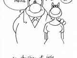 cartoon drawing of a man and a woman with speech bubbles above their heads