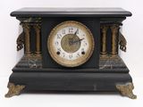 a clock that is sitting on a table