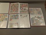 many different types of stamps on the pages of a book