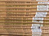 a large stack of boxes that are stacked on top of each other
