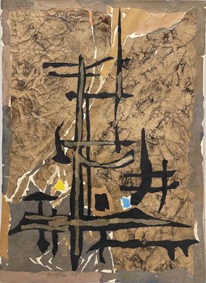 l'image d'une feuille de papier sur laquelle figure une peinture