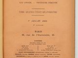 an open book with a picture of the title of a french novel