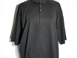 polo shirt on a mannequin dummy with a label on it