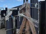 a lot of different types of steel and wood on the ground