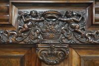 Magnifique armoire hollandaise ancienne à volutes – en palis… (photo 2)