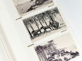 a book opened to show pictures of people riding horses