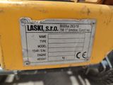 a close up of a label on the back of a tractor