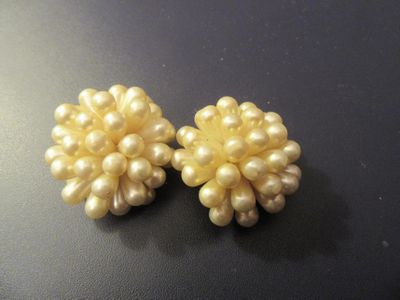 331.54 - PAIRE DE BO PERLES FANTAISIE . - Photo 1