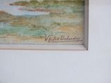 a picture of a painting on the wall of a room