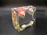 a small box that has a skull design on it