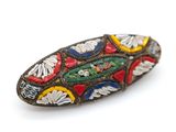 an image of a brooch with a colorful design on it
