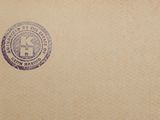 a close up of a stamp on a piece of paper
