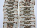 six bills of brazilian currency are stacked on top of each other