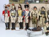 a lot of action figures that are on display