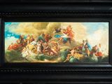 an oil painting of a group of people in a landscape