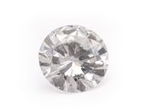 a round brilliant cut diamond on a white background