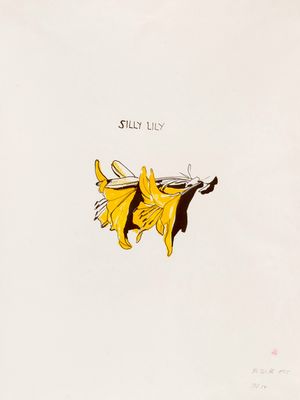 an image of a drawing of a bee flying through the air