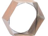 an image of a paper sculpture of a hexagonal object