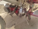 a close up view of a propeller on a plane