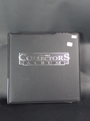 a black box with a silver logo on it