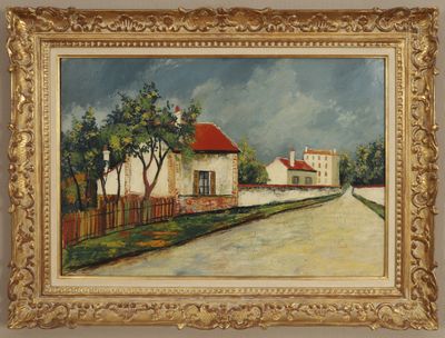 Elisée Maclet (1881-1962) Chemin Huile sur carton signé au c…