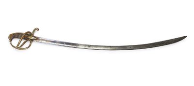 an image of a sword with a gold handle on a white background