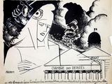 an image of a drawing of a woman with a hat on her head