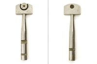 Lot de quatre diamants de vitrier en métal nickelé. (photo 5)