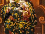 an image of a painting of a woman holding a child