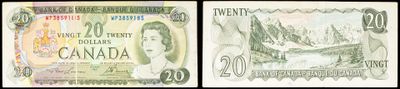 deux images différentes d'un billet de banque canadien sur lequel figure le portrait d'une femme