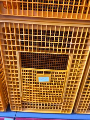 many baskets that are stacked on top of each other