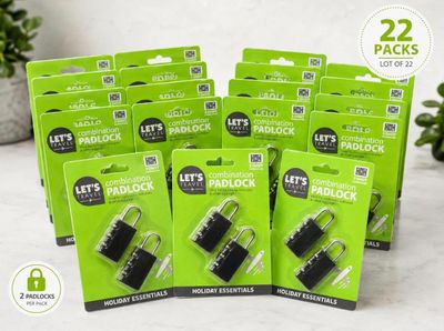 a set of four black padlocks sitting on top of each other